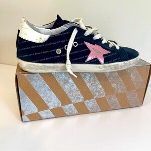 Golden goose black low tops